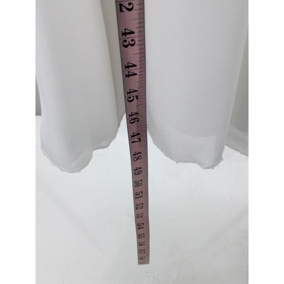 GIRL'S PARTY DRESS SZ 12-13 Y white lace chiffon flower girl long maxi NEW B152 - Picture 3 of 6